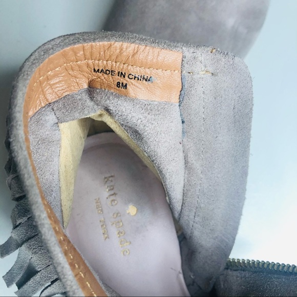 KATE SPADE BETSIE FRINGE BOOTIES SZ8 - Picture 11 of 11